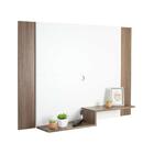 Painel Para Tv Até 42 Polegadas Com 2 Nichos Branco/nogal Los