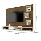 Painel Para Tv Até 42 Polegadas Com 3 Nichos Viena Iii Rv Móv