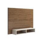 Painel Para Tv Até 42 Polegadas Iris Imbuia E Off White 120cm