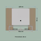 Painel Para Tv Até 42 Polegadas Navi Naturalle - Móveis Becha