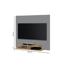 Painel Para Tv Até 42 Polegadas Quenia Cinza/nature