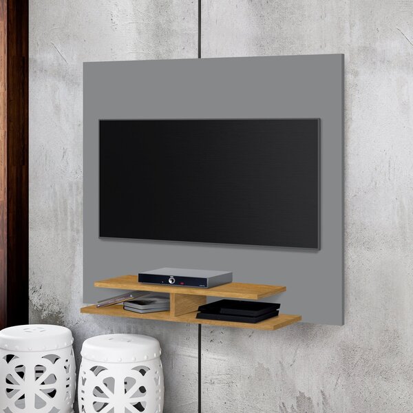 Painel Para Tv Até 42 Polegadas Quenia Cinza/nature