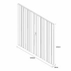 Painel Para Tv Até 42 Polegadas Ripado Ravena Off White