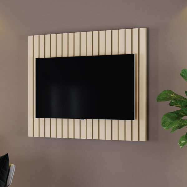 Painel Para Tv Até 42 Polegadas Ripado Ravena Off White