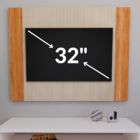 Painel Para Tv Até 42 Polegadas Sala Parede Ripado Decoração