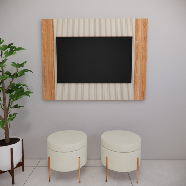 Painel Para Tv Até 42 Polegadas Sala Parede Ripado Decoração