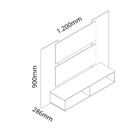 Painel Para Tv Até 42 Polegadas Silver Branco Acetinado - Gel