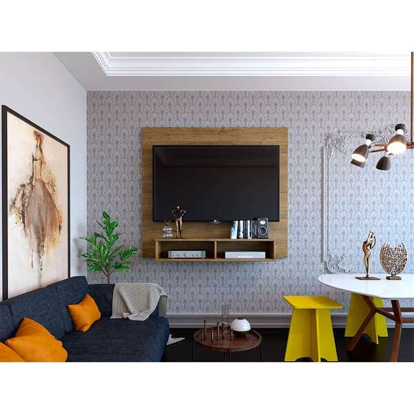 Painel Para Tv Até 42 Polegadas Twister Ipê Rustic