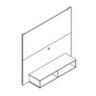 Painel Para Tv Até 42 Polegadas Twister Ipê Rustic