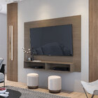 Painel Para Tv Até 43" Com 02 Nichos Itália Pop Malbec