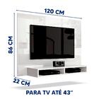 Painel Para Tv Até 43 Polegadas 1,20m Com Nicho Fox New Edn