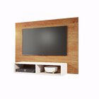 Painel Para Tv Até 43 Polegadas Com Nichos Life Mel/off White