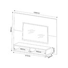 Painel Para Tv Até 43 Polegadas Com Nichos Life Mel/off White