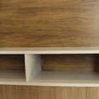 Painel Para Tv Até 43 Polegadas Com Nichos Life Mel/off White