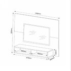 Painel Para Tv Até 43 Polegadas Com Nichos Life Pinho