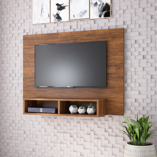 Painel Para Tv Até 43 Polegadas Com Nichos Life Pinho