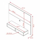 Painel Para Tv Até 43 Polegadas Nuevo Branco New - Pnr Móveis