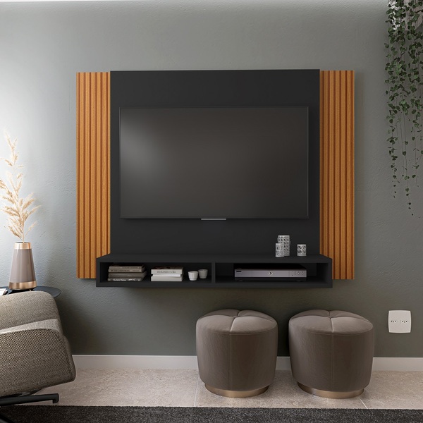 Painel Para Tv Até 43 Polegadas Tokyo Com Dois Nichos - Via N