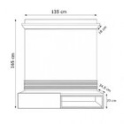 Painel Para Tv Até 46 Polegadas 1 Porta Ripado Est102  Madeir