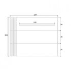 Painel Para Tv Até 46 Polegadas 1 Prateleira Est100  Branco/m