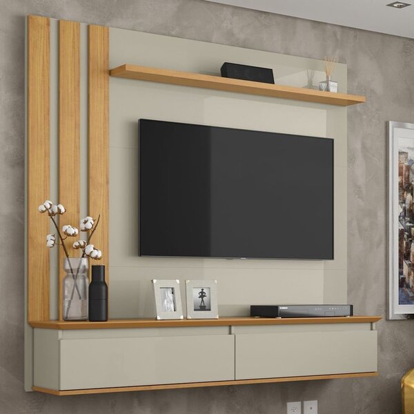 Painel Para Tv Até 46 Polegadas 2 Portas Trend  Off White/cin