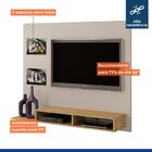 Painel Para Tv Até 46 Polegadas 2 Prateleiras Hades Off White