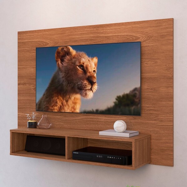 Painel Para Tv Até 46 Polegadas Del Rio 2 Nichos Freijó - Irm