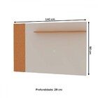 Painel Para Tv Até 46 Polegadas Florida Cinamomo/off White Fo