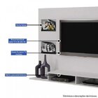 Painel Para Tv Até 46 Polegadas Hades Valdemóveis Branco Fosco
