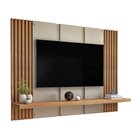 Painel Para Tv Até 47 Polegadas 1 Prateleira Bolonha Off Whit