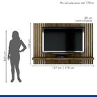 Painel Para Tv Até 47 Polegadas Bolonha Ipê/off White