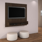 Painel Para Tv Ate 47 Polegadas Com Nicho Niquel Jcm Movelari