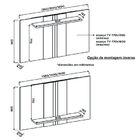 Painel Para Tv Até 47 Polegadas Extensível Hebe Cor Caiena Dj
