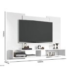 Painel Para Tv Até 47 Polegadas Mônaco Vj Móveis Chocolate