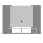 Painel Para Tv Até 48 Pol. Navi Sala Madeira/efeito Ripa