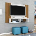 Painel Para Tv Até 48 Pol. Navi Sala Madeira/efeito Ripa