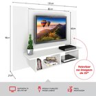 Painel Para Tv Até 48 Polegadas 120cm Com Nicho Branco
