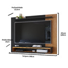 Painel Para Tv Até 48 Polegadas Com Nicho E Prateleira Nairób