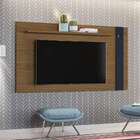 Painel Para Tv Até 48 Polegadas Eyre Freijó E Azul Marinho