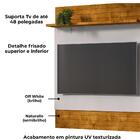 Painel Para Tv Até 48 Polegadas Guaratuba 1 Prateleira Natura