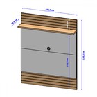 Painel Para Tv Até 48 Polegadas Guaratuba 1 Prateleira Natura