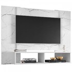 Painel Para Tv Até 48 Polegadas Navi 2 Nichos Carrara/branco