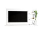 Painel Para Tv Até 49 Polegadas 2 Prateleiras New Clean  Bran