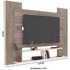Painel Para Tv Até 49 Polegadas Orlando 1 Prateleira Carvalho