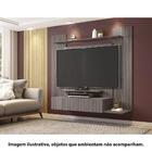 Painel Para Tv Até 50" 1 Gaveta 4 Prateleiras Cinza Carvalho