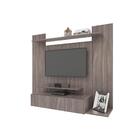 Painel Para Tv Até 50" 1 Gaveta 4 Prateleiras Cinza Carvalho