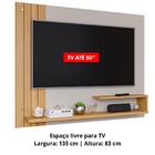 Painel Para Tv Até 50" Dunas Permobili Off White/nature