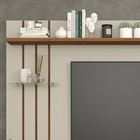 Painel Para Tv Até 50" Kiev Permobili Móveis Off White/savana