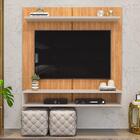 Painel Para Tv Até 50 Pol. Théo D04 Carvalho Nobre/griz - Mpo