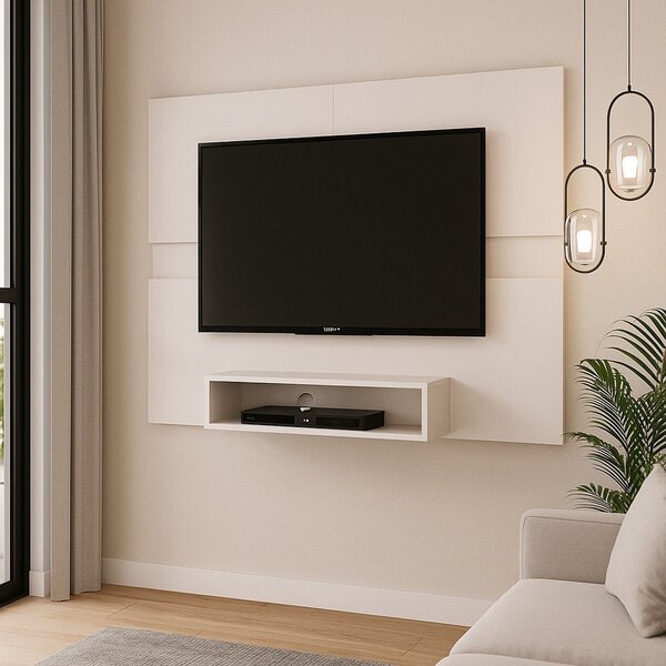 Painel Para Tv Até 50 Polegadas 130cmx90cm Nicho Flex Eccos Off White ...